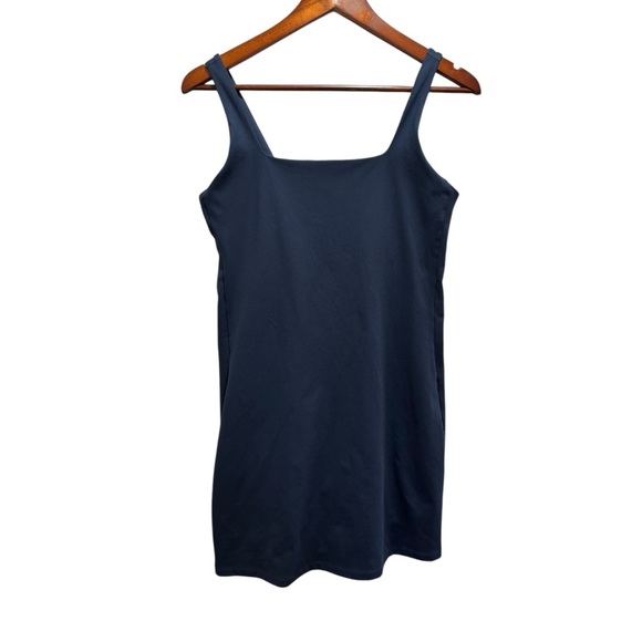 Girlfriend Collective Tommy Dress Navy Blue Size Large Activewear Casual - Picture 4 of 12